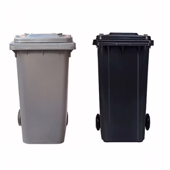 100L/120L/240L/360L 660L Wholesale Heavy Duty Outdoor Public Mobile Recycle HDPE Dustbin Plastic Rubbish/Trash/Wheelie/Garbage/Waste Bins with Foot Pedal Wheel