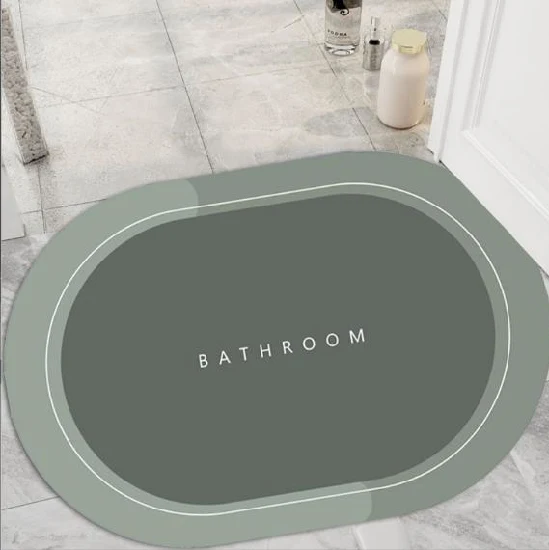 Innovativo tappeto da bagno antiscivolo ad asciugatura rapida tappetino morbido assorbente diatomite doccia lavandino vasca da bagno tappetino da bagno